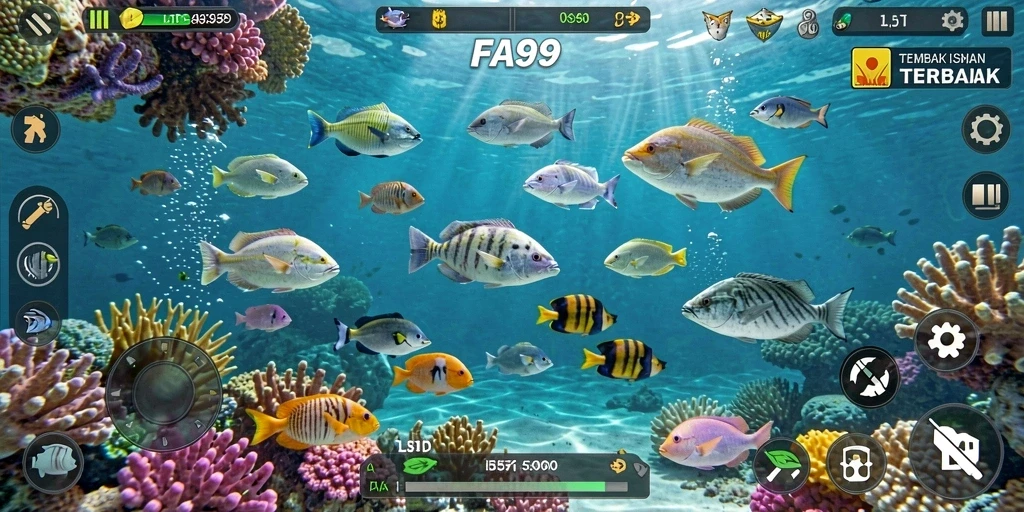 Gameplay seru FA99 dengan aksi menembak ikan yang menegangkan.