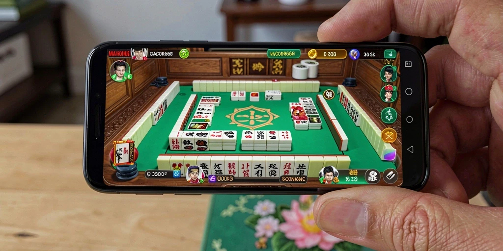 Screenshot gameplay GACOR668 menampilkan suasana seru permainan Mahjong.