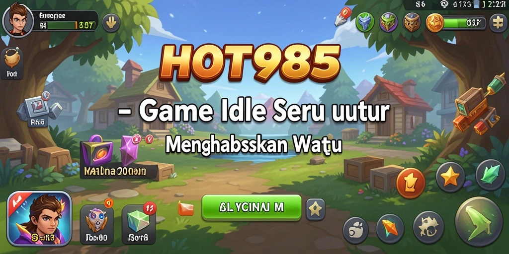 Tangkapan layar gameplay HOT985 menampilkan elemen Idle yang menarik.