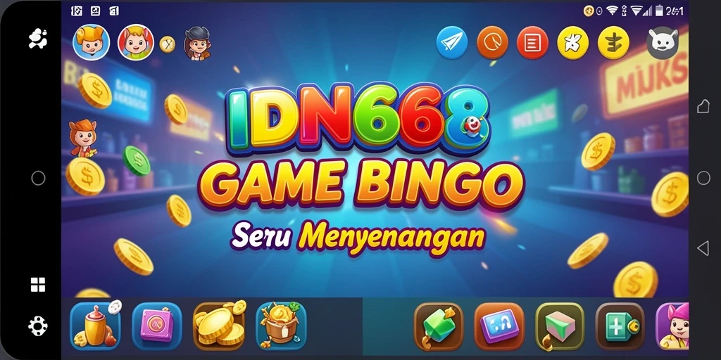 Screenshot permainan IDN668 yang menampilkan keseruan Bingo.