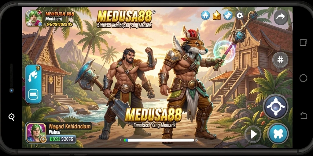 Tangkapan layar dari gameplay MEDUSA88 menampilkan aksi simulasi yang seru.