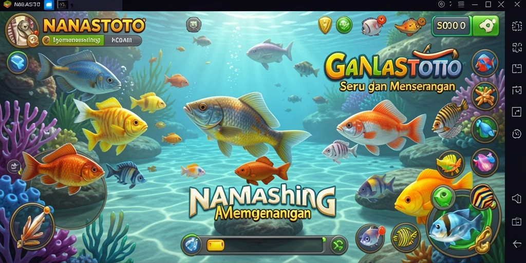 Gameplay seru dengan berbagai lokasi memancing yang menantang.